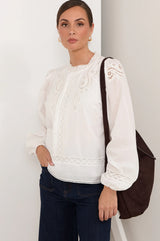 Adorne Ladies Lou Cut Out Lace Top