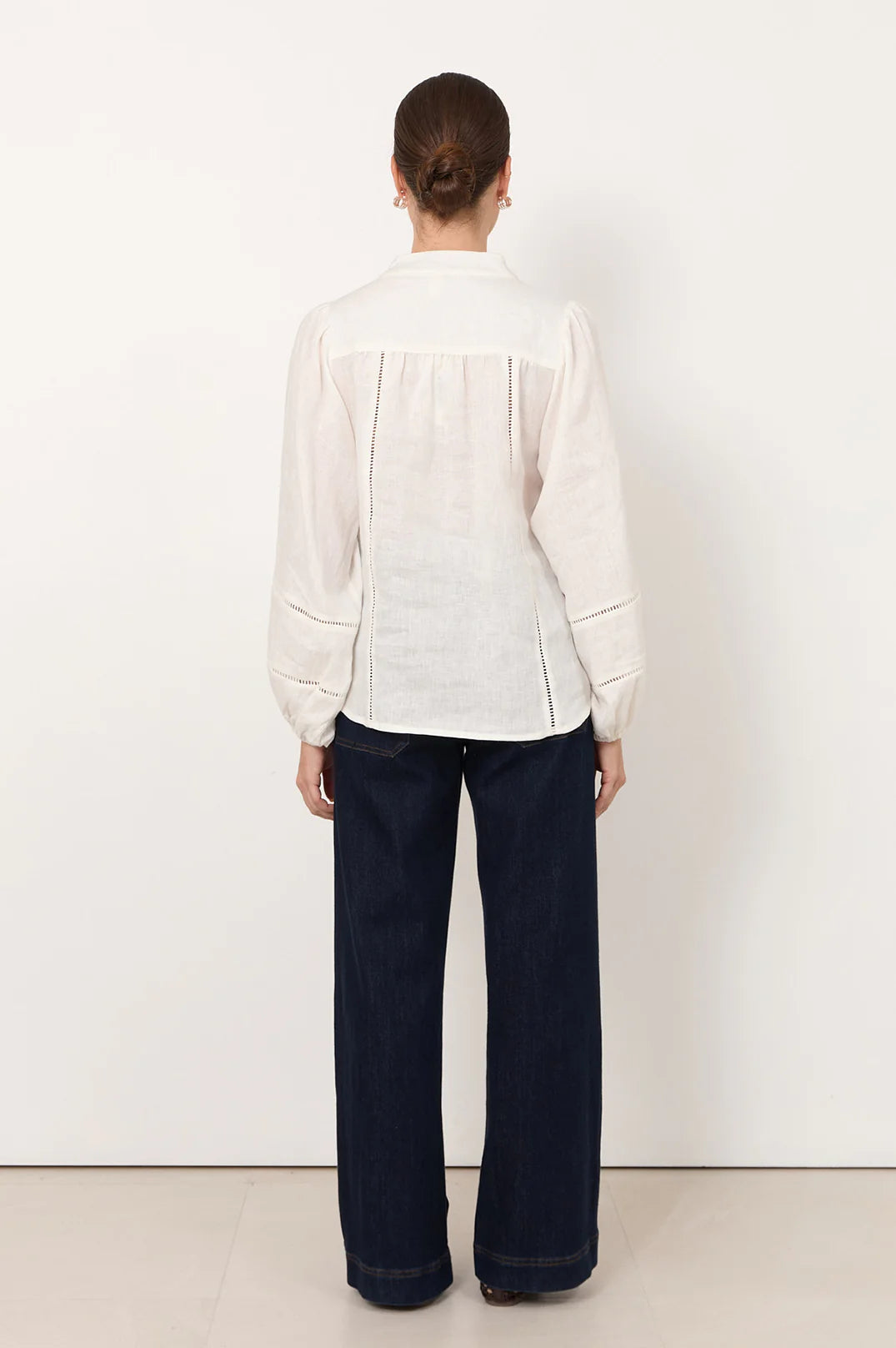 Adorne Juno Trim Detail Long Sleeved Top