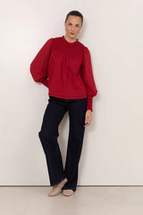 Adorne Valentina Shirred Top