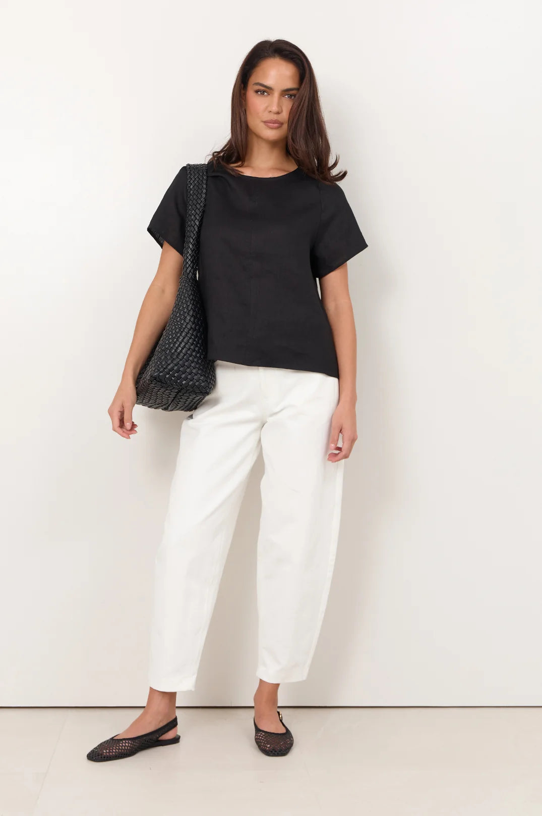 Adorne Ladies Dillon Linen Top