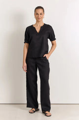 Adorne Ladies Tamsen Linen Pant