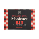 Annabel Trends Men's Manicure Kit - Stainless Steel - 10 Piece