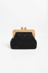Adorne Ladies Tara Diamond Weave Timber Clutch