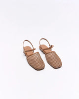 Walnut Ladies Annie Leather Flat