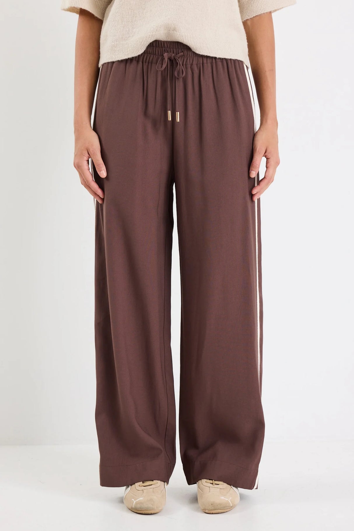 Stories Be Told Townie Stripe Side Tape Wide Leg Pants