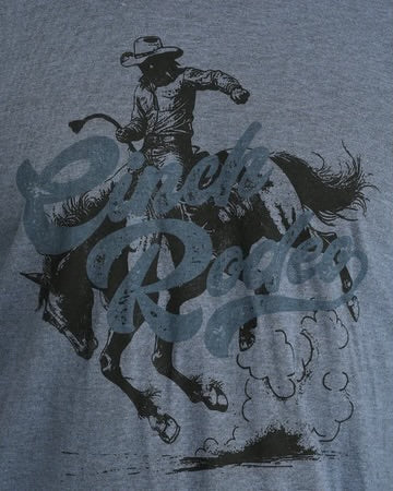 Cinch Mens Blue Rodeo Front T Shirt