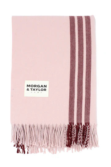 Morgan & Taylor Sawyer Throw Blanket - Pink