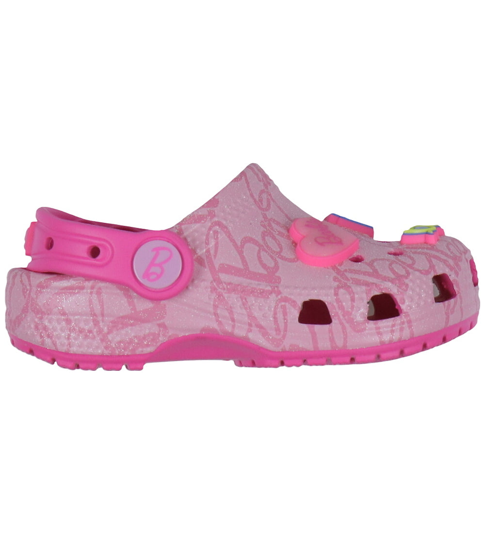 Crocs Classic Mattel Pink Barbie Toddler Clog