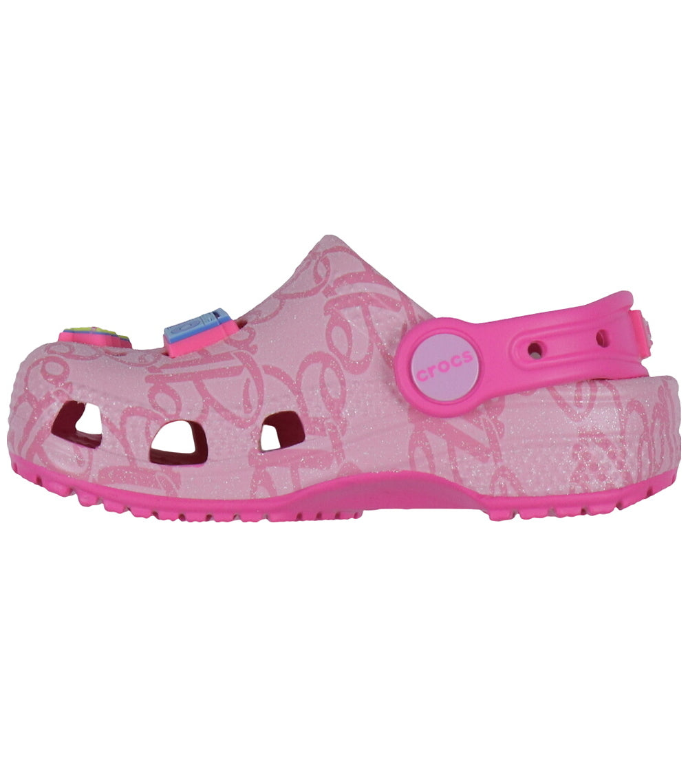 Crocs Classic Mattel Pink Barbie Toddler Clog