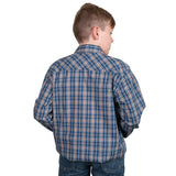 Just Country Boys Brayden Shirt - Cobalt/Rust Plaid