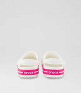 Crocs Toddler & Kids Crocband Clog - White With Pink Band