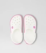 Crocs Toddler & Kids Crocband Clog - White With Pink Band