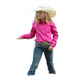 Cruel Girl Girls' Long Sleeve Western Button Up Shirt in Pink - CTW3120003