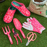 Annabel Trends Garden Tool Set - Cheetah Spot Pink