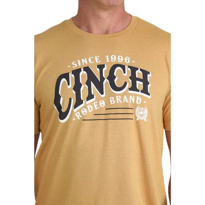Cinch Mens Yellow Gold Graphic T Shirt