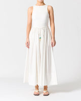 Walnut Corsica Dress in White
