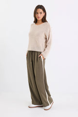 Stories Be Told Townie Stripe Side Tape Wide Leg Pants