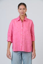 Enveloppe Linen  Embroidered Shirt - Amour