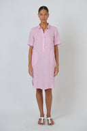 Enveloppe Linen Shirt Dress in Julienne Bon Bon