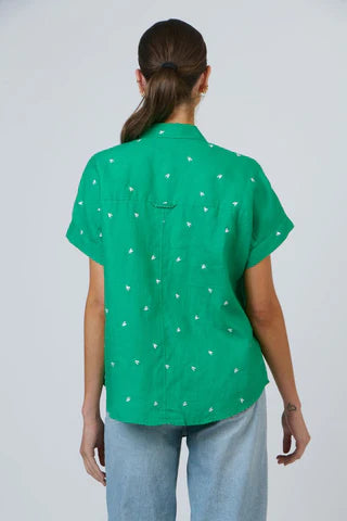 Enveloppe Linen Short Sleeve Shirt - Envie