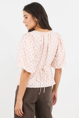 Stories Be Told Eventual Mid Sleeve Fit and Flare Top