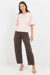 Stories Be Told Eventual Mid Sleeve Fit and Flare Top