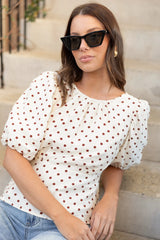 Stories Be Told Eventual Mid Sleeve Fit and Flare Top
