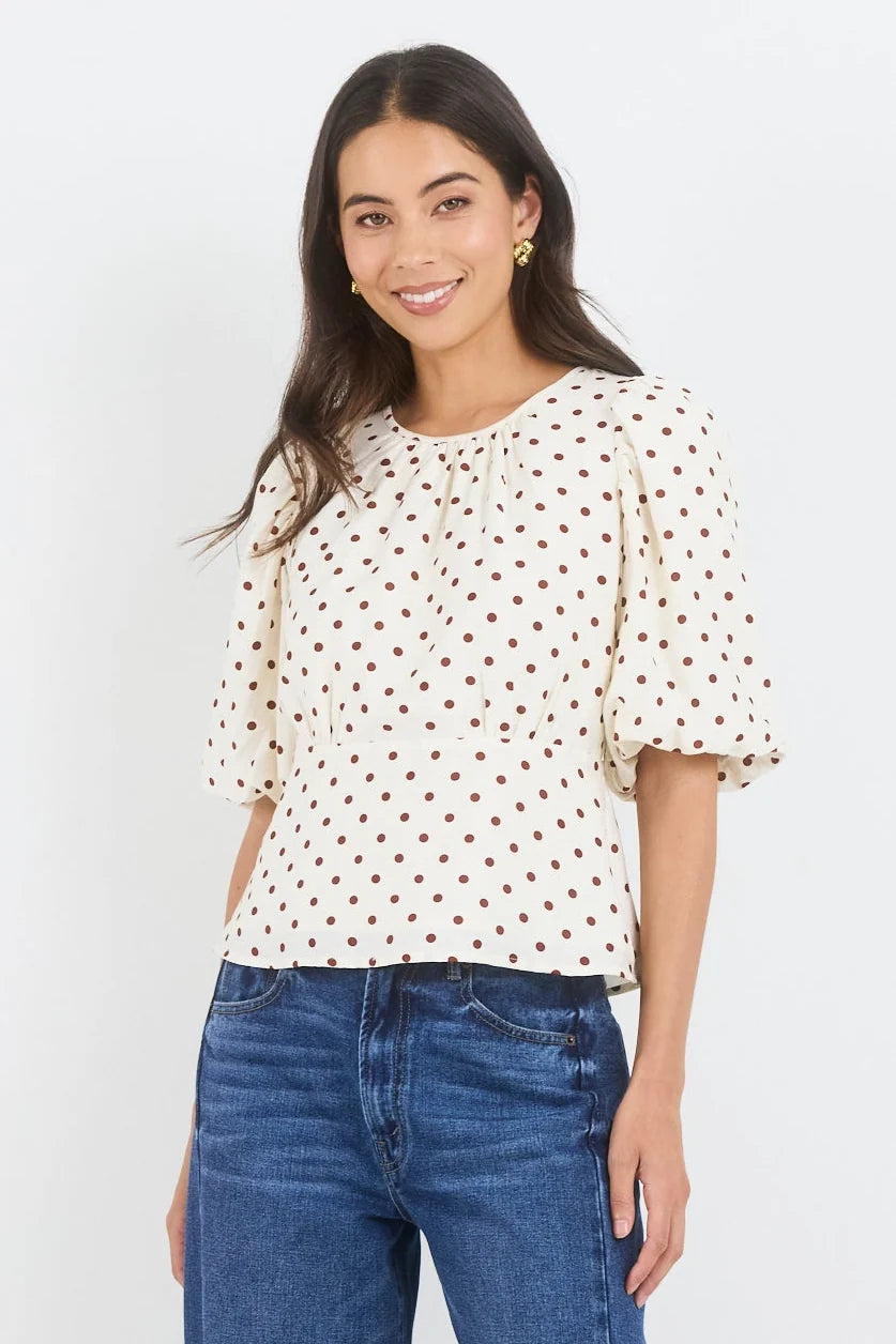 Stories Be Told Eventual Mid Sleeve Fit and Flare Top