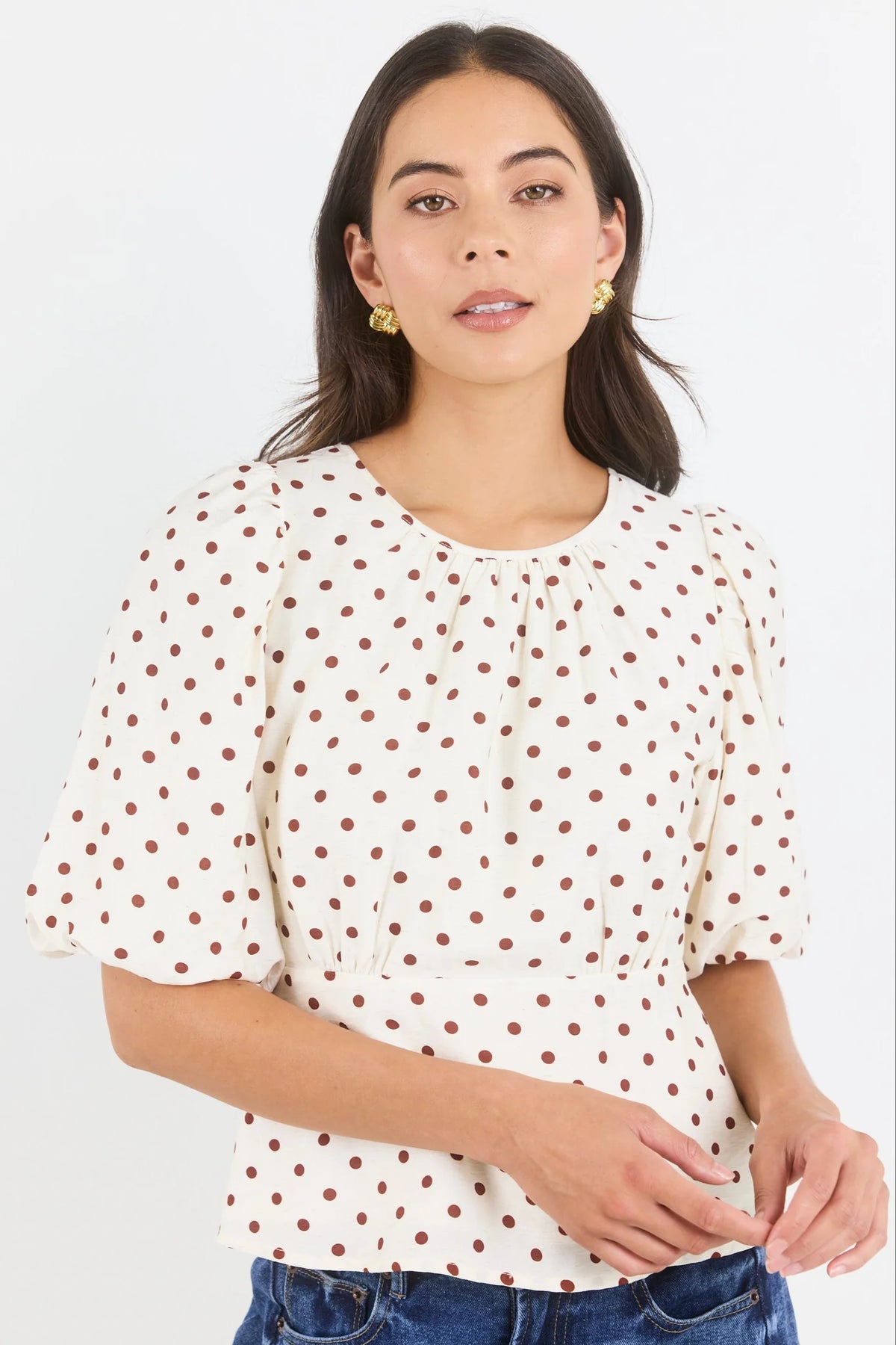 Stories Be Told Eventual Mid Sleeve Fit and Flare Top
