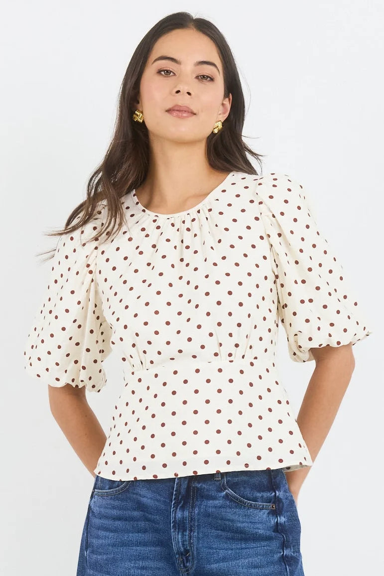 Stories Be Told Eventual Mid Sleeve Fit and Flare Top