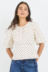 Stories Be Told Eventual Mid Sleeve Fit and Flare Top
