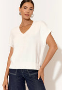 Adorne Ladies Samara Cotton Knit Top