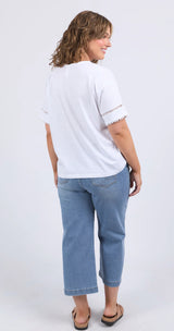 Elm Ladies Abigail Top in White