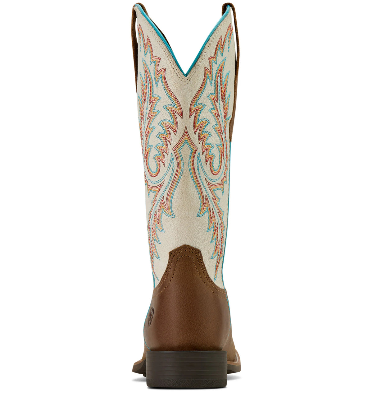 Ariat Women’s Round Up W Toe StrechFit Western Boot Sandstorm/Distressed Ivory - 10061142