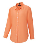 Pilbara Collection Ladies Long Sleeved Linen Shirt ( Sky, Pink, Mango )