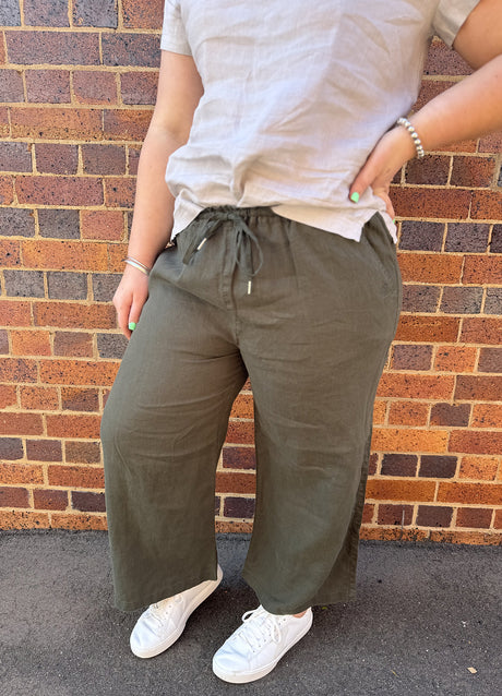 Pilbara Ladies Linen Pants