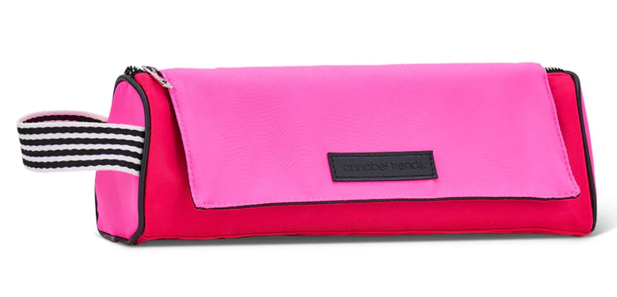 Hair Straightener Travel Pouch with Heat Protection Mat