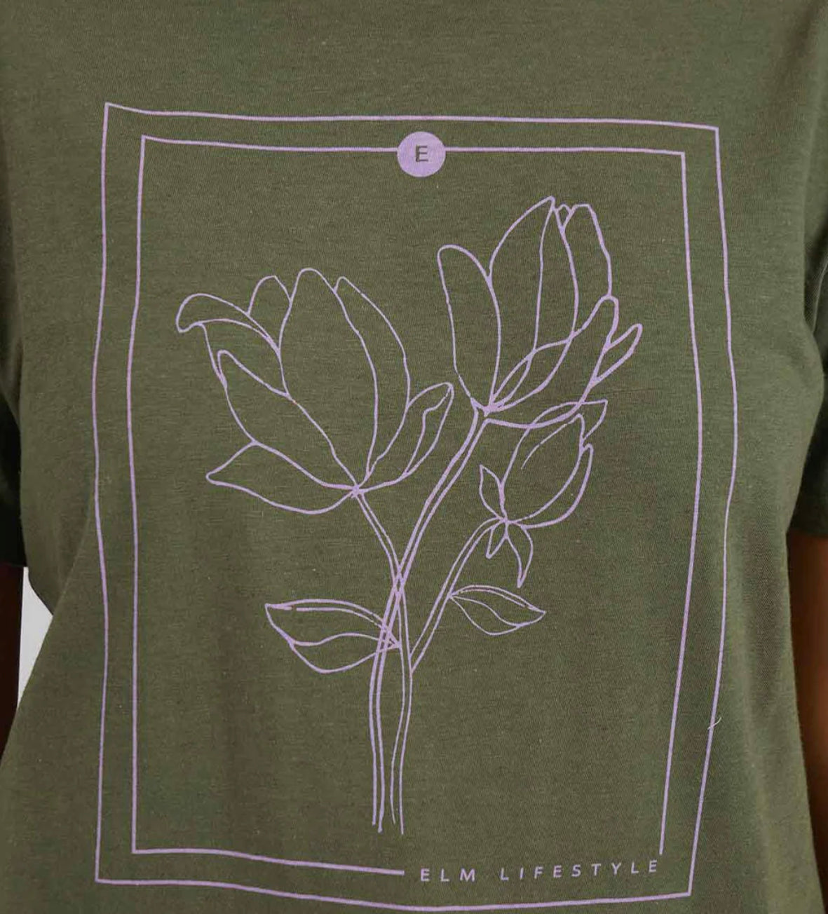 Elm Ladies Laurel Tee in Clover