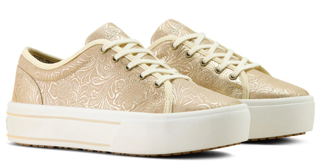 Ariat Ladies Skylar Pearl Floral Embossed Shoes