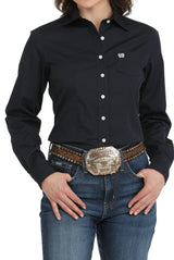 Cinch Ladies Solid Navy Shirt MSW9164108