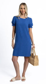 Humidity Ladies Sana Shift Dress in Royal Blue