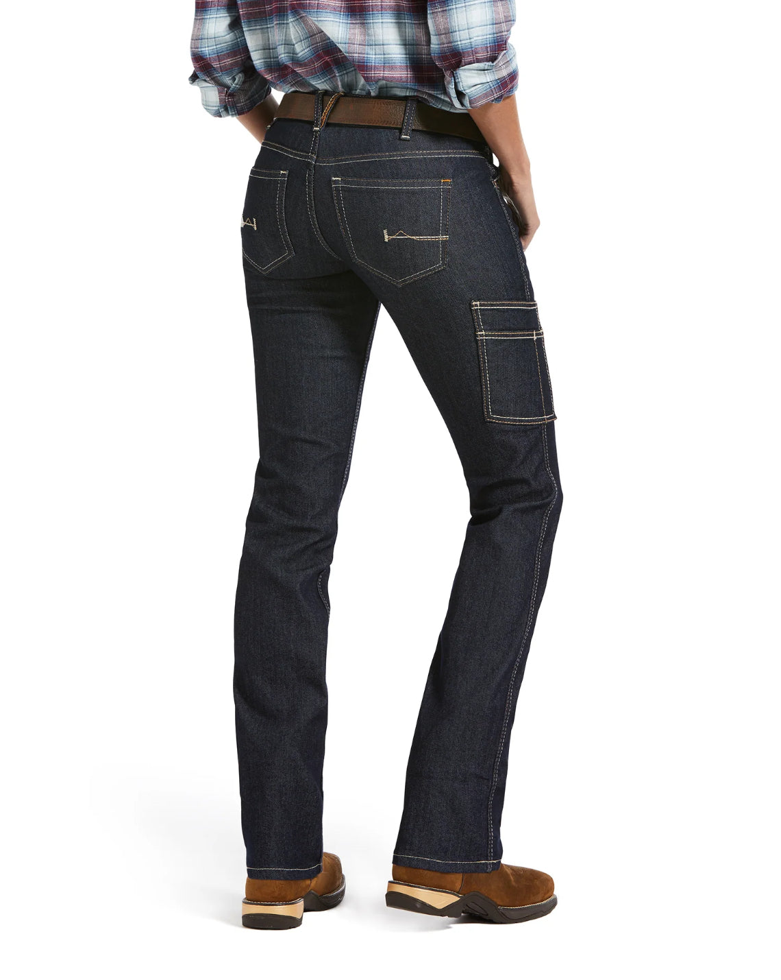 Ariat Ladies Rebar Mid Rise Straight Leg Durastretch Jeans - 10032463