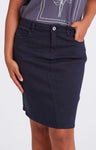 Elm Ladies Belle Skirt in Washed Denim