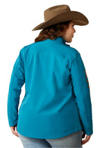 Ariat Ladies New Team Softshell Jacket - Ocean Depths/Retro Ranch - 10052783