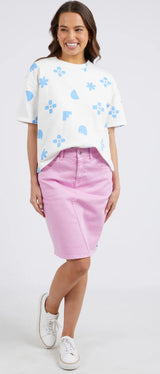 Elm Ladies Belle Skirt in Washed Denim