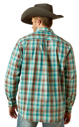 Arait Mens Pro Series Brooklyn L/S Shirt Aqua Blue 1006217