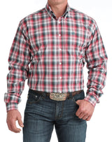 Cinch Mens Red Plaid Shirt MTW1106047