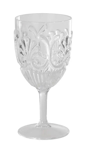 Flair Gifts & Home Acrylic Scollop Wine Glass