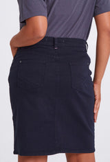 Elm Ladies Belle Skirt in Washed Denim