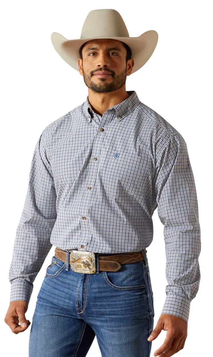 Ariat Mens Pro Series Soren L/S Shirt Light Brown 10062472